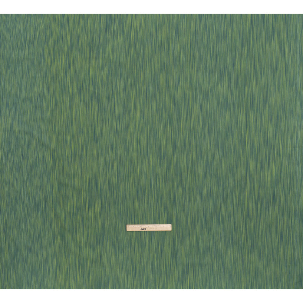 Woven Quilting Cotton Fabric by FIGO Studio - Green Striated - Space Dye Collection