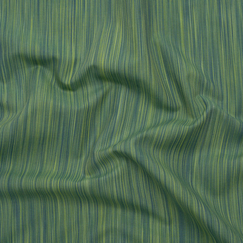 Woven Quilting Cotton Fabric by FIGO Studio - Green Striated - Space Dye Collection