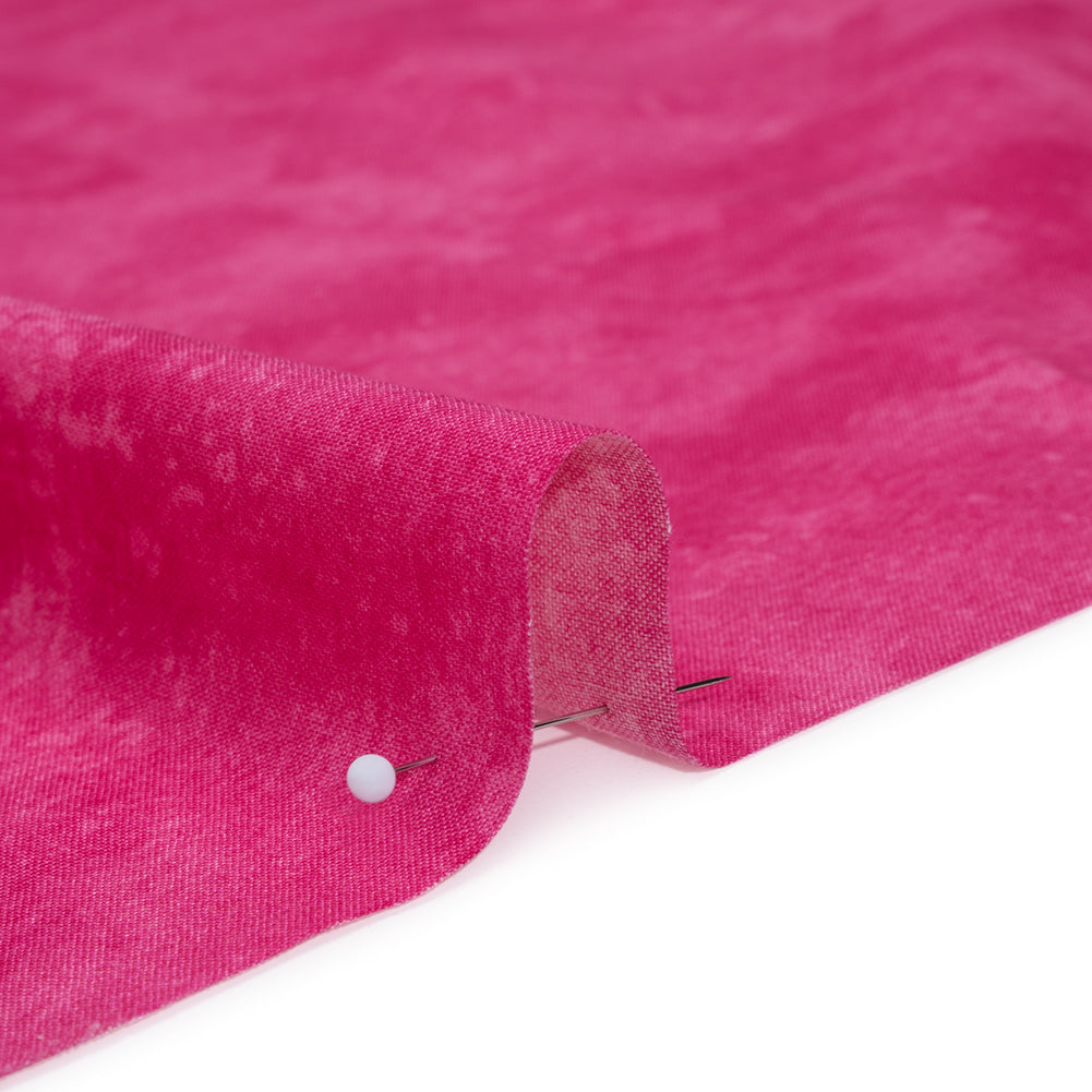 Printed Quilting Cotton by Deborah Edwards Northcott Studio - Fuchsia Fresco Texture - Toscana Collection