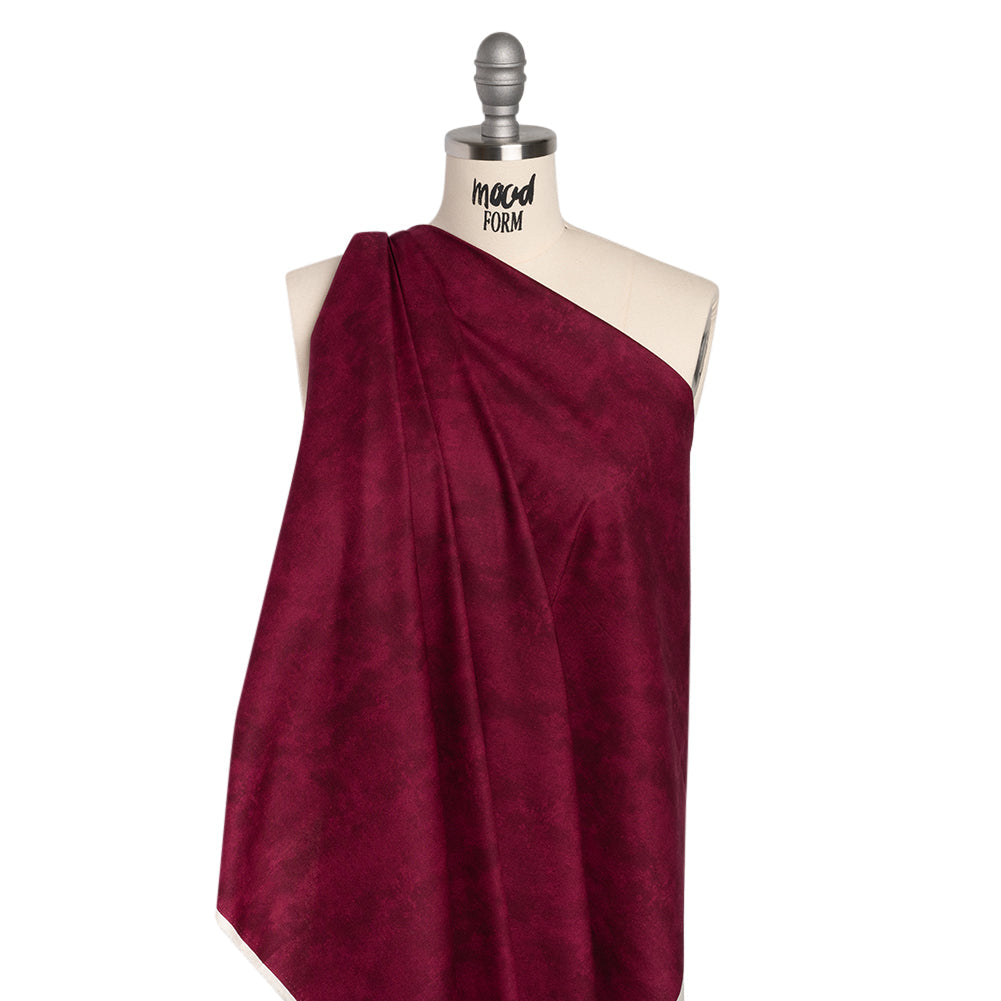 Printed Quilting Cotton by Deborah Edwards Northcott Studio - Roasted Beet Fresco Texture - Toscana Collection