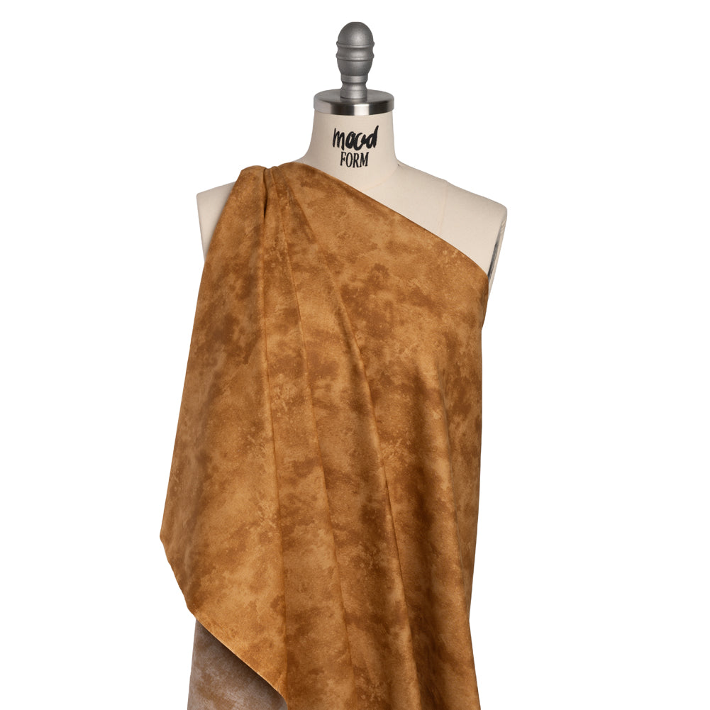 Printed Quilting Cotton by Deborah Edwards Northcott Studio - Sponge Toffee Fresco Texture - Toscana Collection