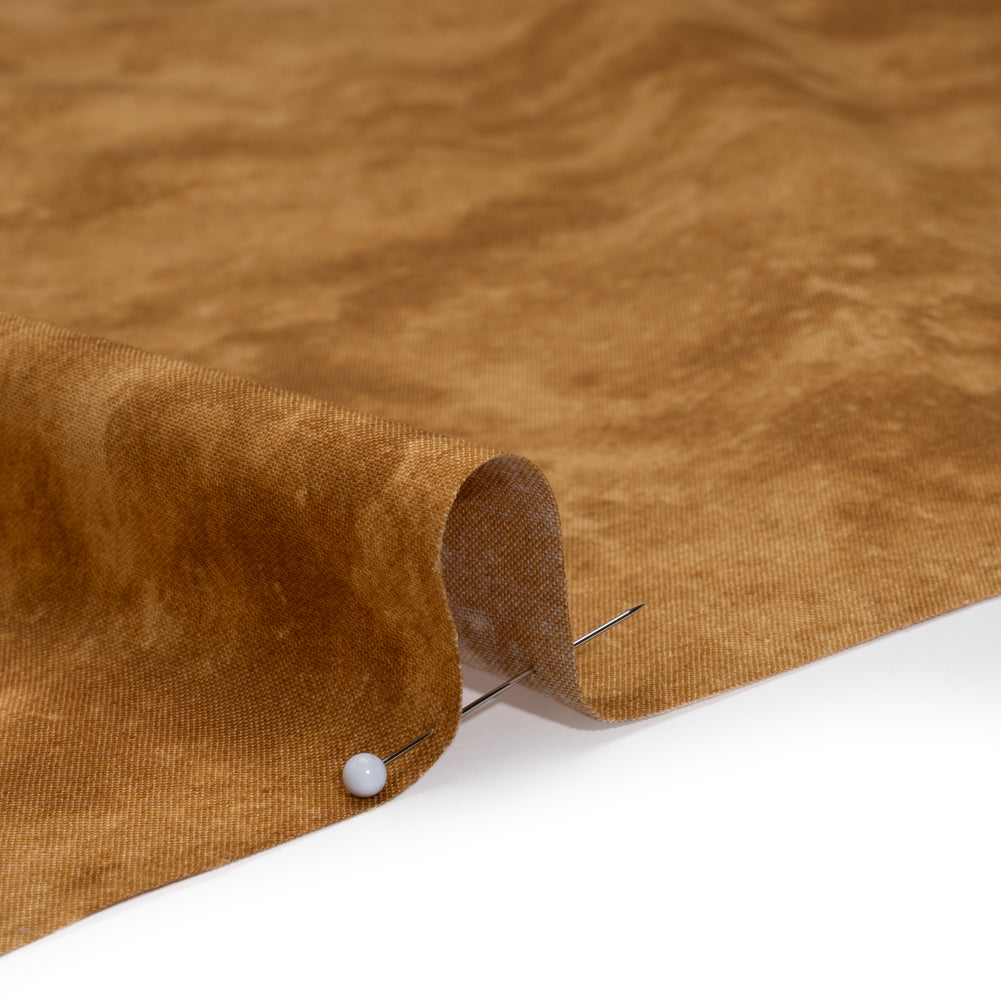 Printed Quilting Cotton by Deborah Edwards Northcott Studio - Sponge Toffee Fresco Texture - Toscana Collection