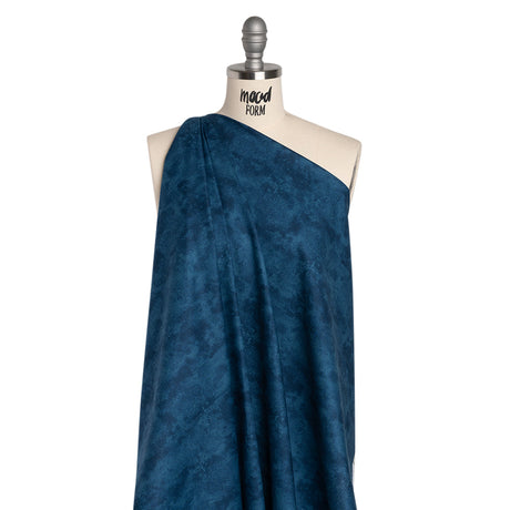 Printed Quilting Cotton by Deborah Edwards Northcott Studio - Moody Blues Fresco Texture - Toscana Collection