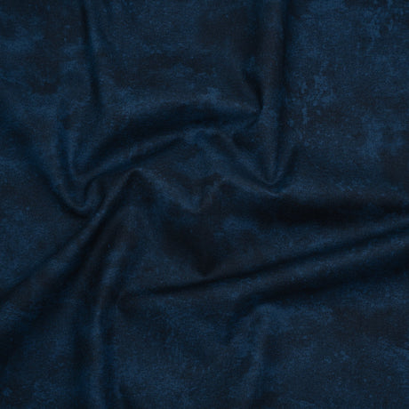Printed Quilting Cotton by Deborah Edwards Northcott Studio - Navy Fresco Texture - Toscana Collection
