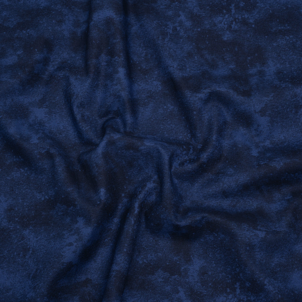 Printed Quilting Cotton by Deborah Edwards Northcott Studio - Midnight Fresco Texture - Toscana Collection