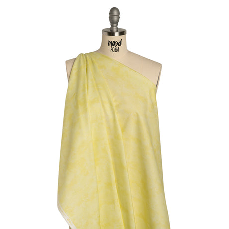 Printed Quilting Cotton by Deborah Edwards Northcott Studio - Lemon Merangue Fresco Texture - Toscana Collection