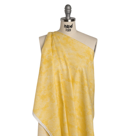 Printed Quilting Cotton by Deborah Edwards Northcott Studio - Custard Fresco Texture - Toscana Collection