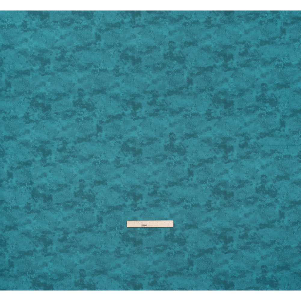 Printed Quilting Cotton by Deborah Edwards Northcott Studio - Teal Fresco Texture - Toscana Collection