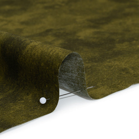 Printed Quilting Cotton by Deborah Edwards Northcott Studio - Tuscan Olive Fresco Texture - Toscana Collection