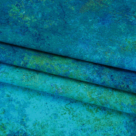 Stonehenge Quilting Cotton by Northcott - Blue Lagoon Textural Abstract - Multi Mixers Collection