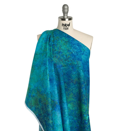 Stonehenge Quilting Cotton by Northcott - Blue Lagoon Textural Abstract - Multi Mixers Collection