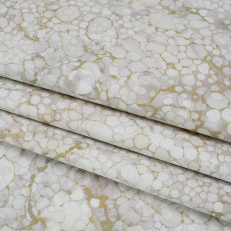 Wide Backing Quilting Cotton by Northcott, 108" Wide - Vanila Cream Bubbles - Bliss Wide Backing Collection