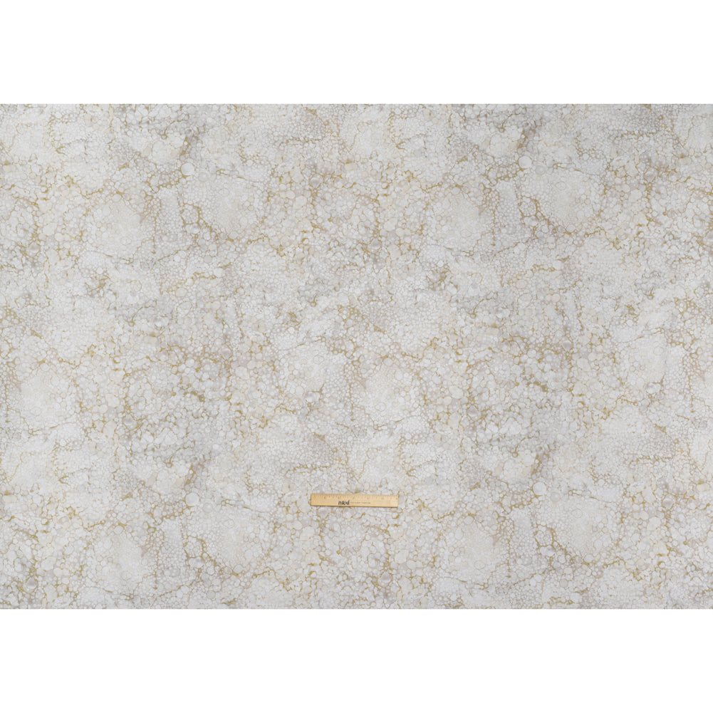 Wide Backing Quilting Cotton by Northcott, 108" Wide - Vanila Cream Bubbles - Bliss Wide Backing Collection