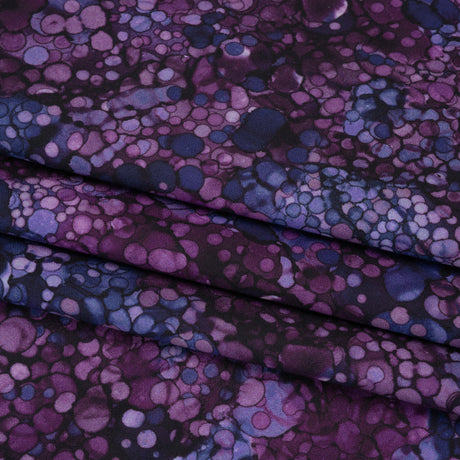 Wide Backing Quilting Cotton by Northcott, 108" Wide - Amethyst Bubbles - Bliss Wide Backing Collection