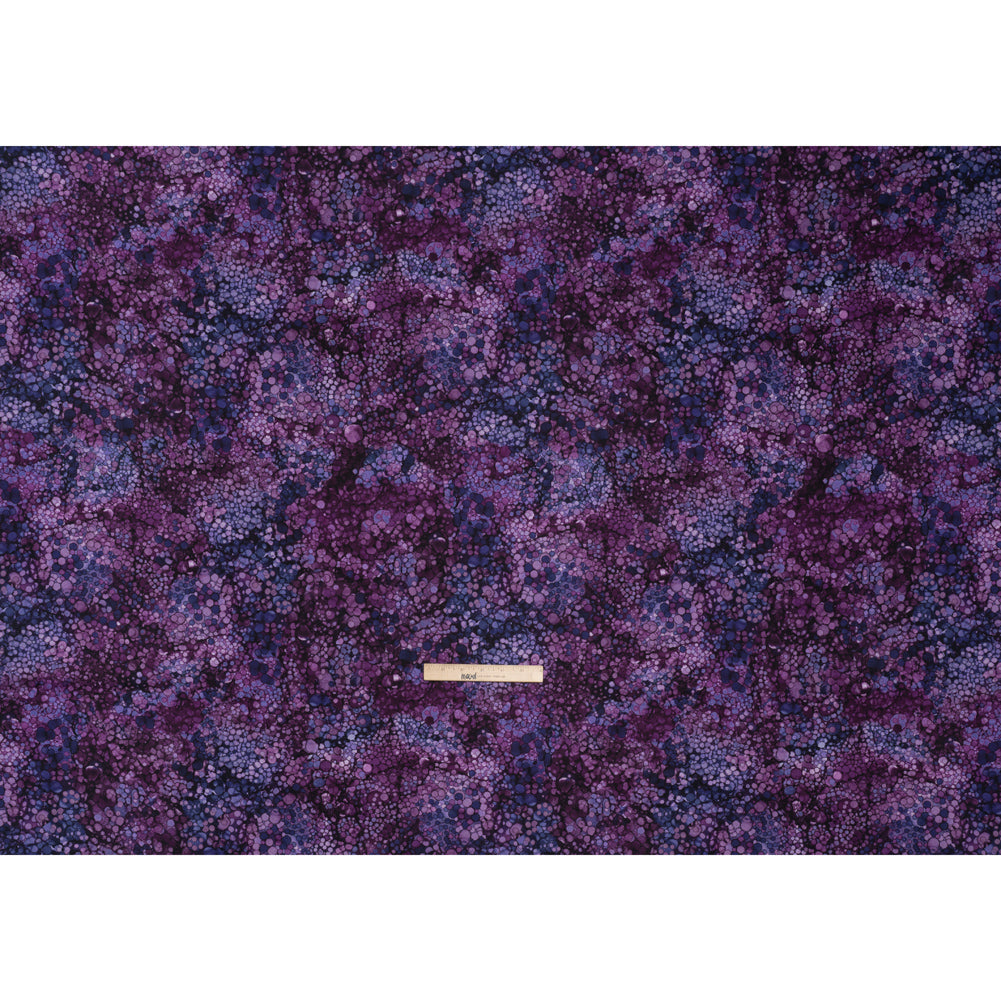 Wide Backing Quilting Cotton by Northcott, 108" Wide - Amethyst Bubbles - Bliss Wide Backing Collection