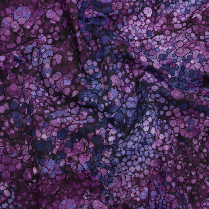 Wide Backing Quilting Cotton by Northcott, 108" Wide - Amethyst Bubbles - Bliss Wide Backing Collection