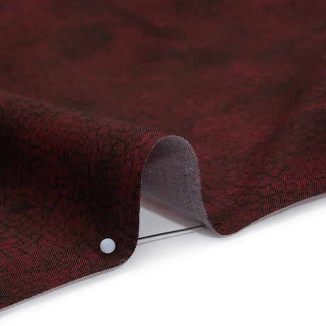 Wide Backing Quilting Cotton by Northcott, 108" Wide - Cabernet Abstract Texture - Crackle Wide Backing Collection