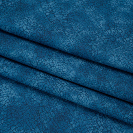 Wide Backing Quilting Cotton by Northcott, 108" Wide - Blue Bayou Abstract Texture - Crackle Wide Backing Collection