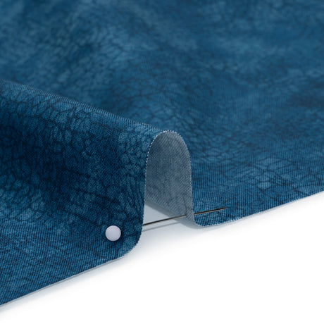 Wide Backing Quilting Cotton by Northcott, 108" Wide - Blue Bayou Abstract Texture - Crackle Wide Backing Collection
