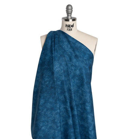 Wide Backing Quilting Cotton by Northcott, 108" Wide - Blue Bayou Abstract Texture - Crackle Wide Backing Collection