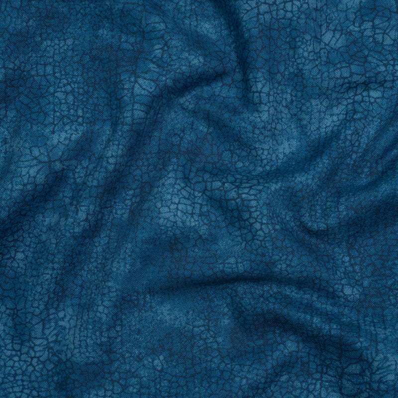 Wide Backing Quilting Cotton by Northcott, 108" Wide - Blue Bayou Abstract Texture - Crackle Wide Backing Collection
