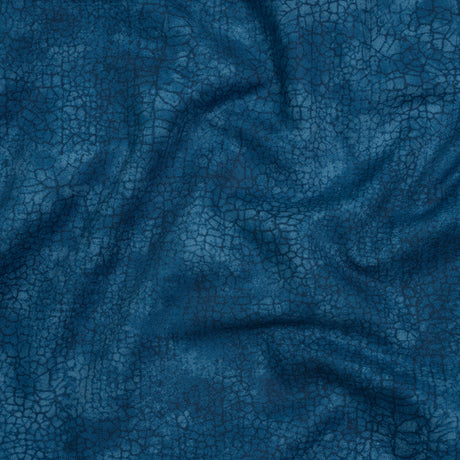 Wide Backing Quilting Cotton by Northcott, 108" Wide - Blue Bayou Abstract Texture - Crackle Wide Backing Collection