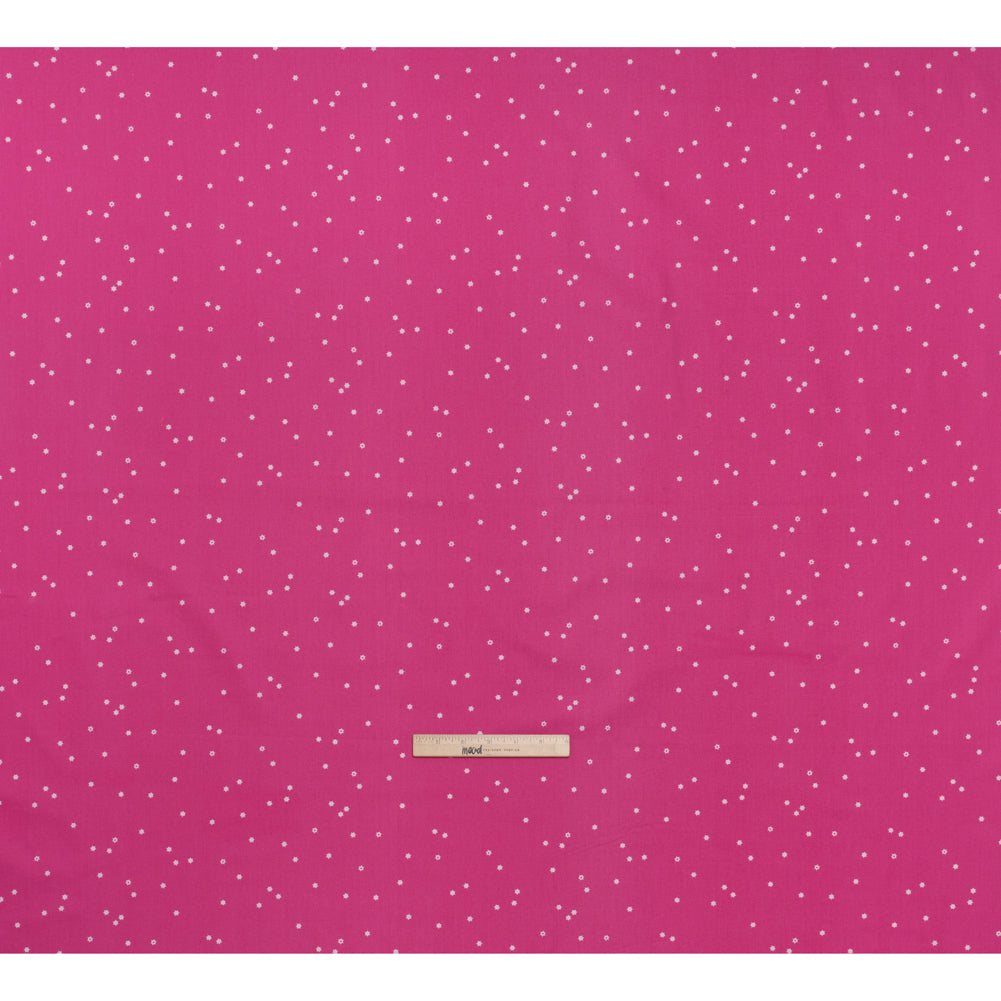 Printed Quilting Cotton by Ghazal Razavi for FIGO Studio - Pink Flowers - Seasons Basics Collection