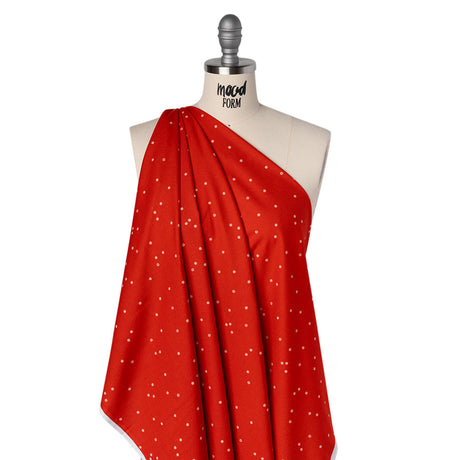 Printed Quilting Cotton by Ghazal Razavi for FIGO Studio - Red Flowers - Seasons Basics Collection