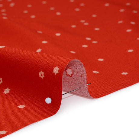 Printed Quilting Cotton by Ghazal Razavi for FIGO Studio - Red Flowers - Seasons Basics Collection