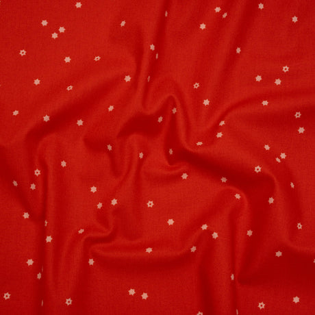 Printed Quilting Cotton by Ghazal Razavi for FIGO Studio - Red Flowers - Seasons Basics Collection