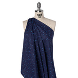 Printed Quilting Cotton by Ghazal Razavi for FIGO Studio - Navy Flowers - Seasons Basics Collection