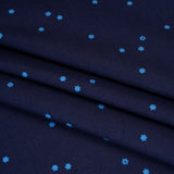 Printed Quilting Cotton by Ghazal Razavi for FIGO Studio - Navy Flowers - Seasons Basics Collection