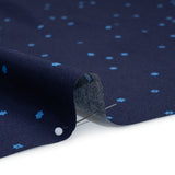 Printed Quilting Cotton by Ghazal Razavi for FIGO Studio - Navy Flowers - Seasons Basics Collection