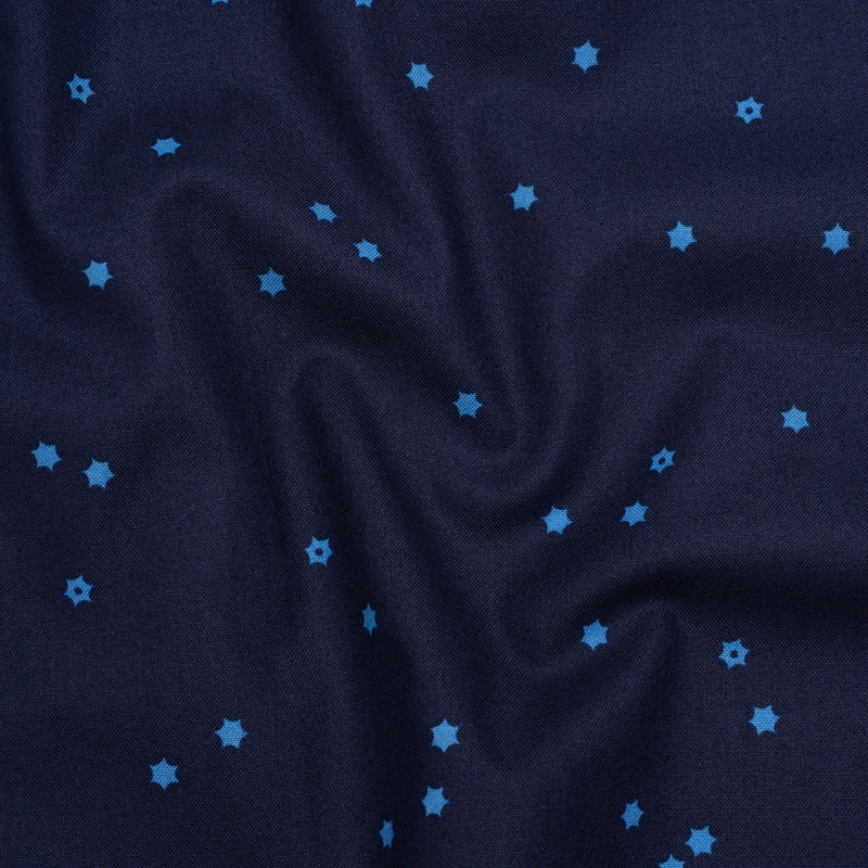 Printed Quilting Cotton by Ghazal Razavi for FIGO Studio - Navy Flowers - Seasons Basics Collection