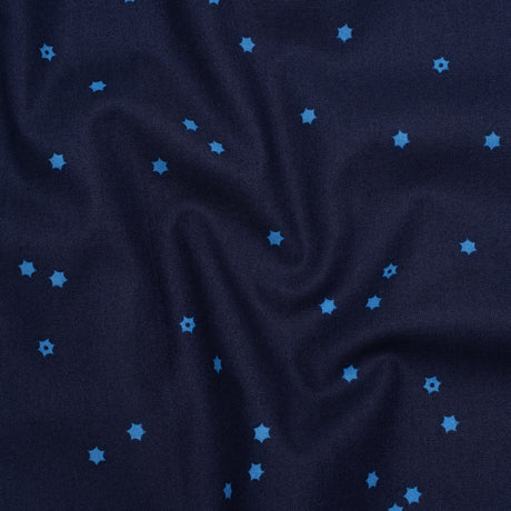 Printed Quilting Cotton by Ghazal Razavi for FIGO Studio - Navy Flowers - Seasons Basics Collection