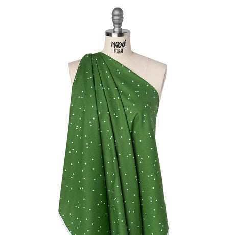 Printed Quilting Cotton by Ghazal Razavi for FIGO Studio - Green Flowers - Seasons Basics Collection