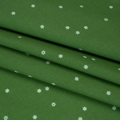 Printed Quilting Cotton by Ghazal Razavi for FIGO Studio - Green Flowers - Seasons Basics Collection