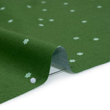 Printed Quilting Cotton by Ghazal Razavi for FIGO Studio - Green Flowers - Seasons Basics Collection