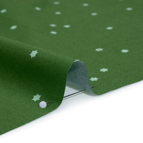 Printed Quilting Cotton by Ghazal Razavi for FIGO Studio - Green Flowers - Seasons Basics Collection