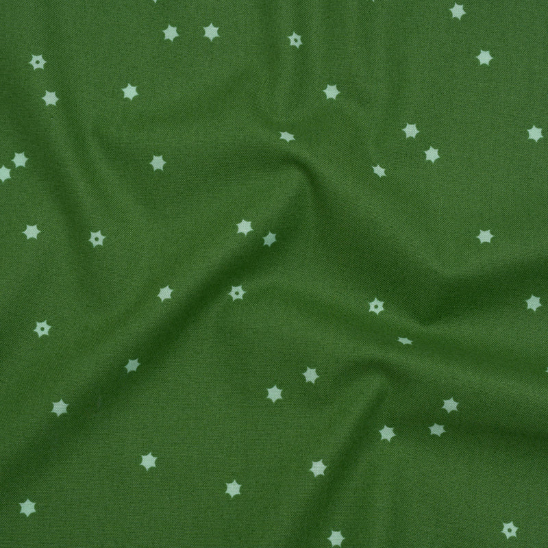 Printed Quilting Cotton by Ghazal Razavi for FIGO Studio - Green Flowers - Seasons Basics Collection
