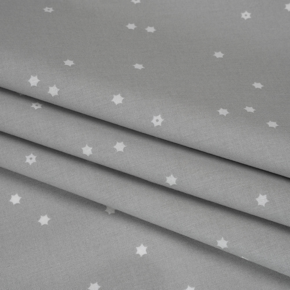 Printed Quilting Cotton by Ghazal Razavi for FIGO Studio - Gray Flowers - Seasons Basics Collection