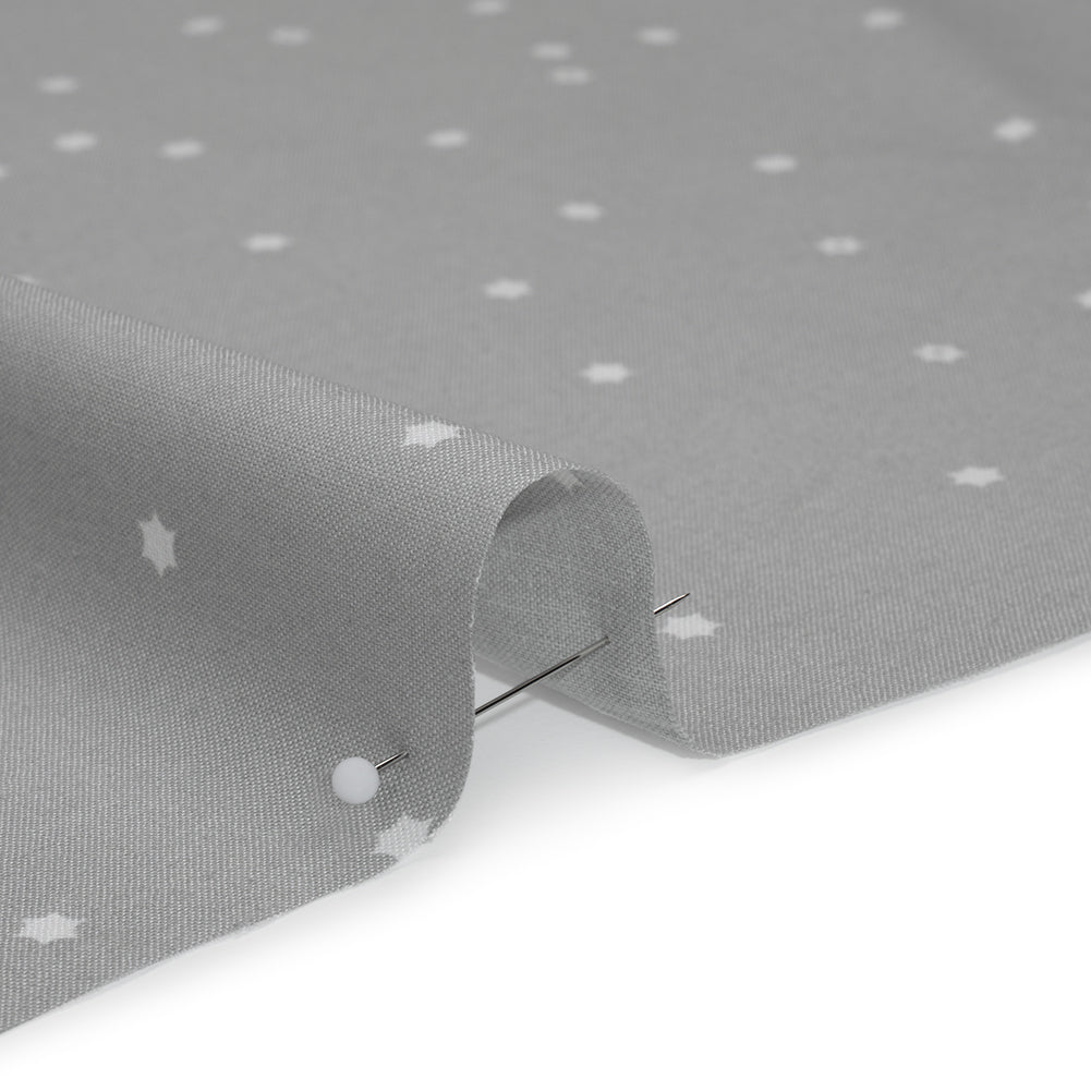 Printed Quilting Cotton by Ghazal Razavi for FIGO Studio - Gray Flowers - Seasons Basics Collection