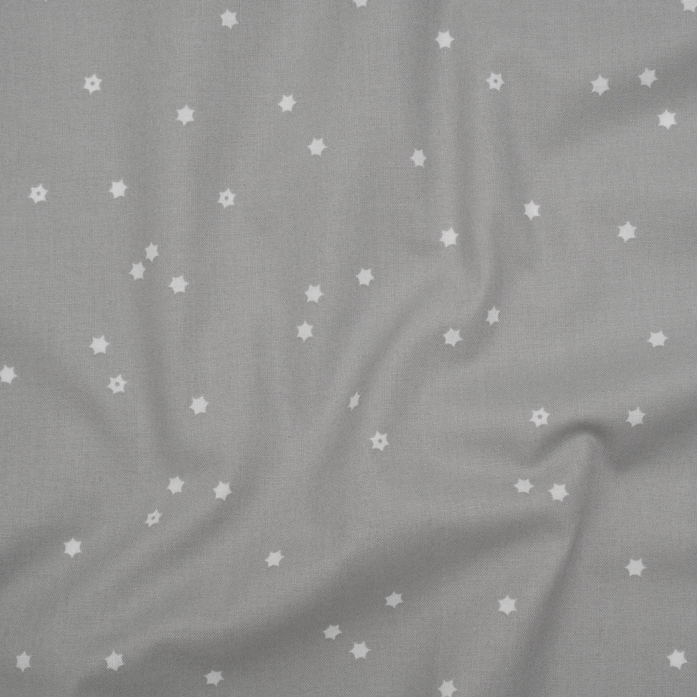 Printed Quilting Cotton by Ghazal Razavi for FIGO Studio - Gray Flowers - Seasons Basics Collection