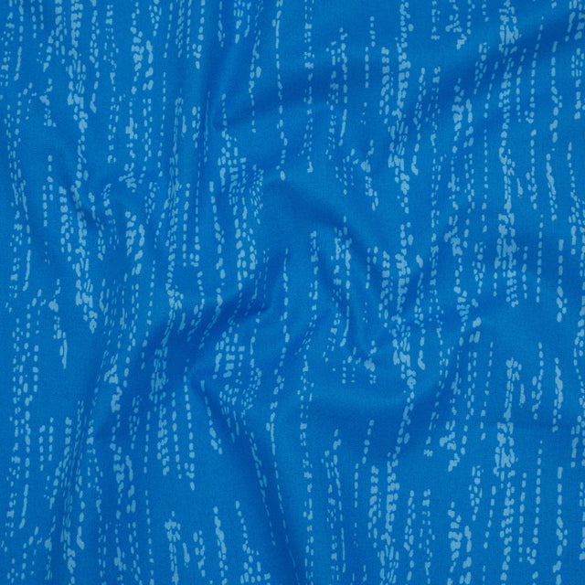 Printed Quilting Cotton by Ghazal Razavi for FIGO Studio - Blue Grass Patch - Seasons Basics Collection