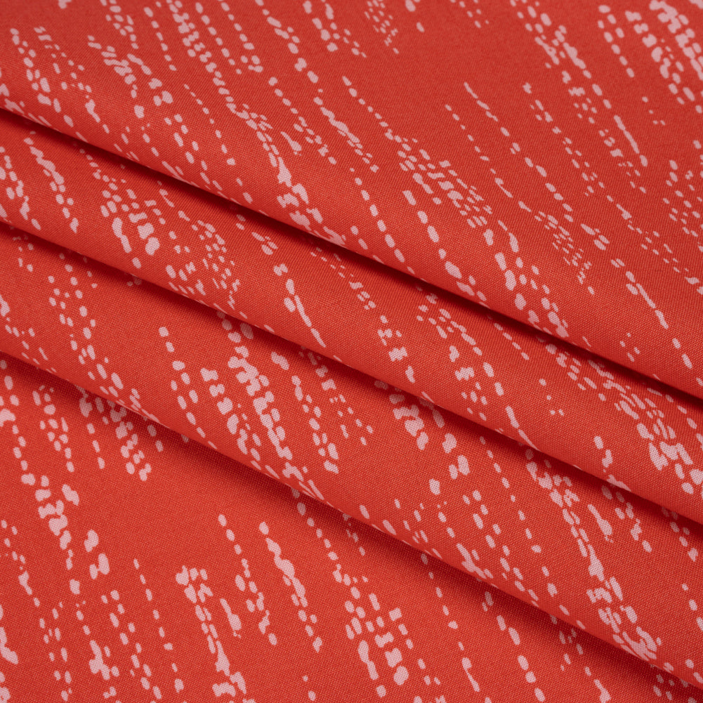 Printed Quilting Cotton by Ghazal Razavi for FIGO Studio - Coral Grass Patch - Seasons Basics Collection