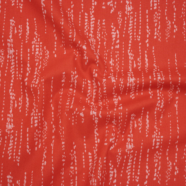 Printed Quilting Cotton by Ghazal Razavi for FIGO Studio - Coral Grass Patch - Seasons Basics Collection
