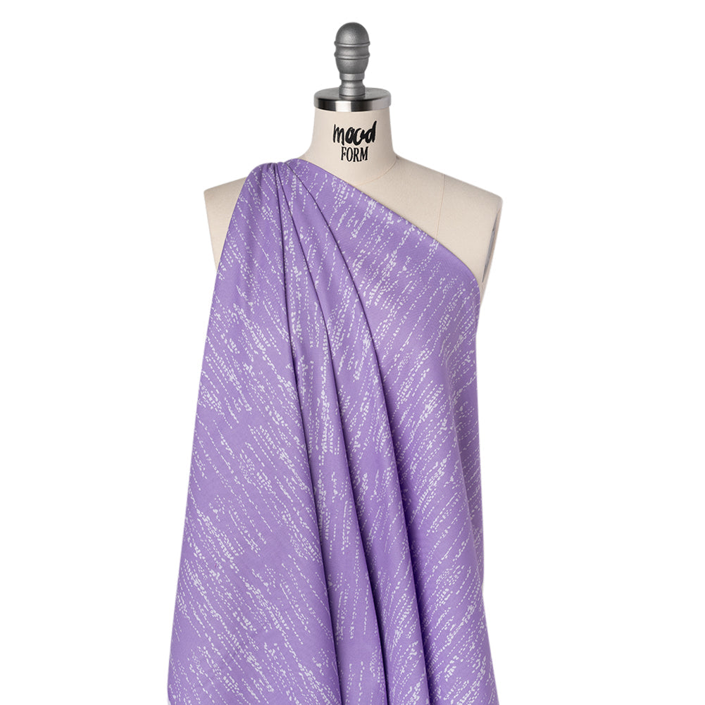 Printed Quilting Cotton by Ghazal Razavi for FIGO Studio - Lilac Grass Patch - Seasons Basics Collection