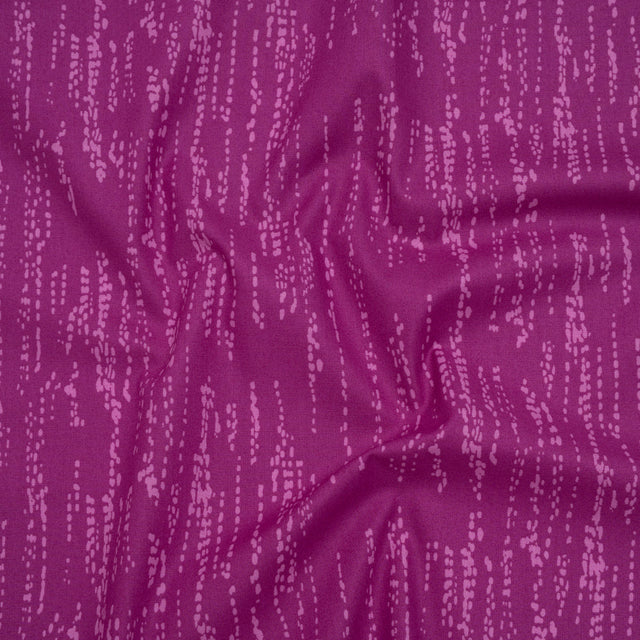 Printed Quilting Cotton by Ghazal Razavi for FIGO Studio - Fuchsia Grass Patch - Seasons Basics Collection
