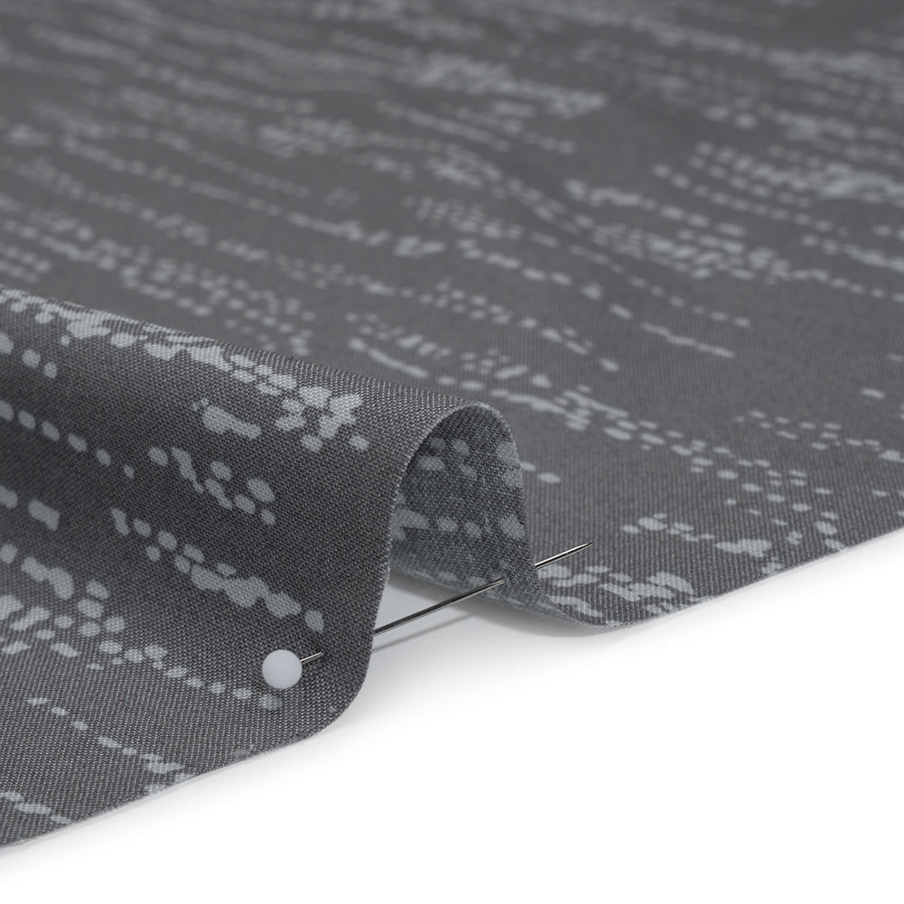 Printed Quilting Cotton by Ghazal Razavi for FIGO Studio - Gray Grass Patch - Seasons Basics Collection