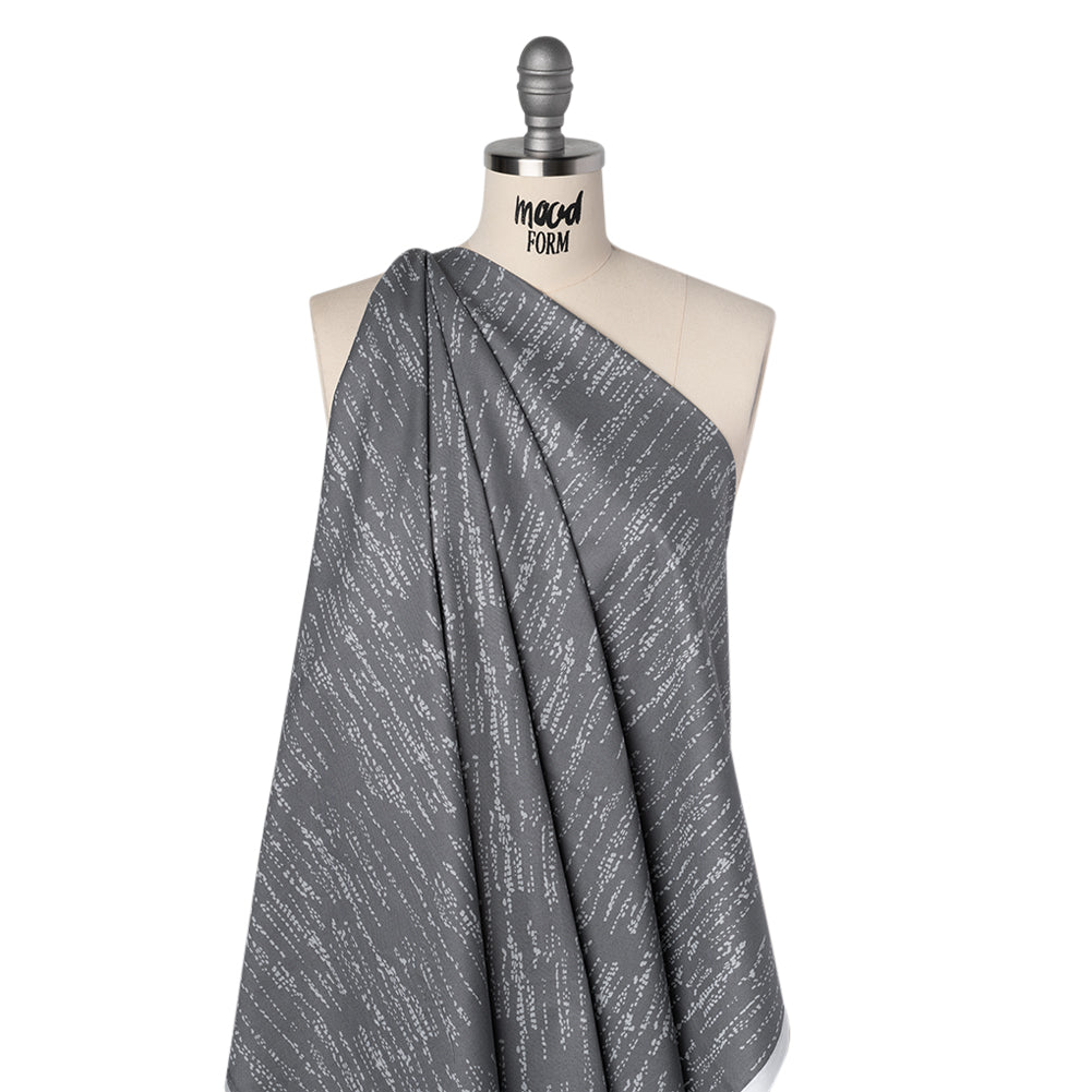 Printed Quilting Cotton by Ghazal Razavi for FIGO Studio - Gray Grass Patch - Seasons Basics Collection